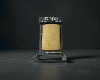 Zippo Solid Brass Firestone Unstruck in Box