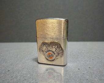 Zippo Harley Davidson Born of Wisdom and Dedication Brushed Chrome 1995