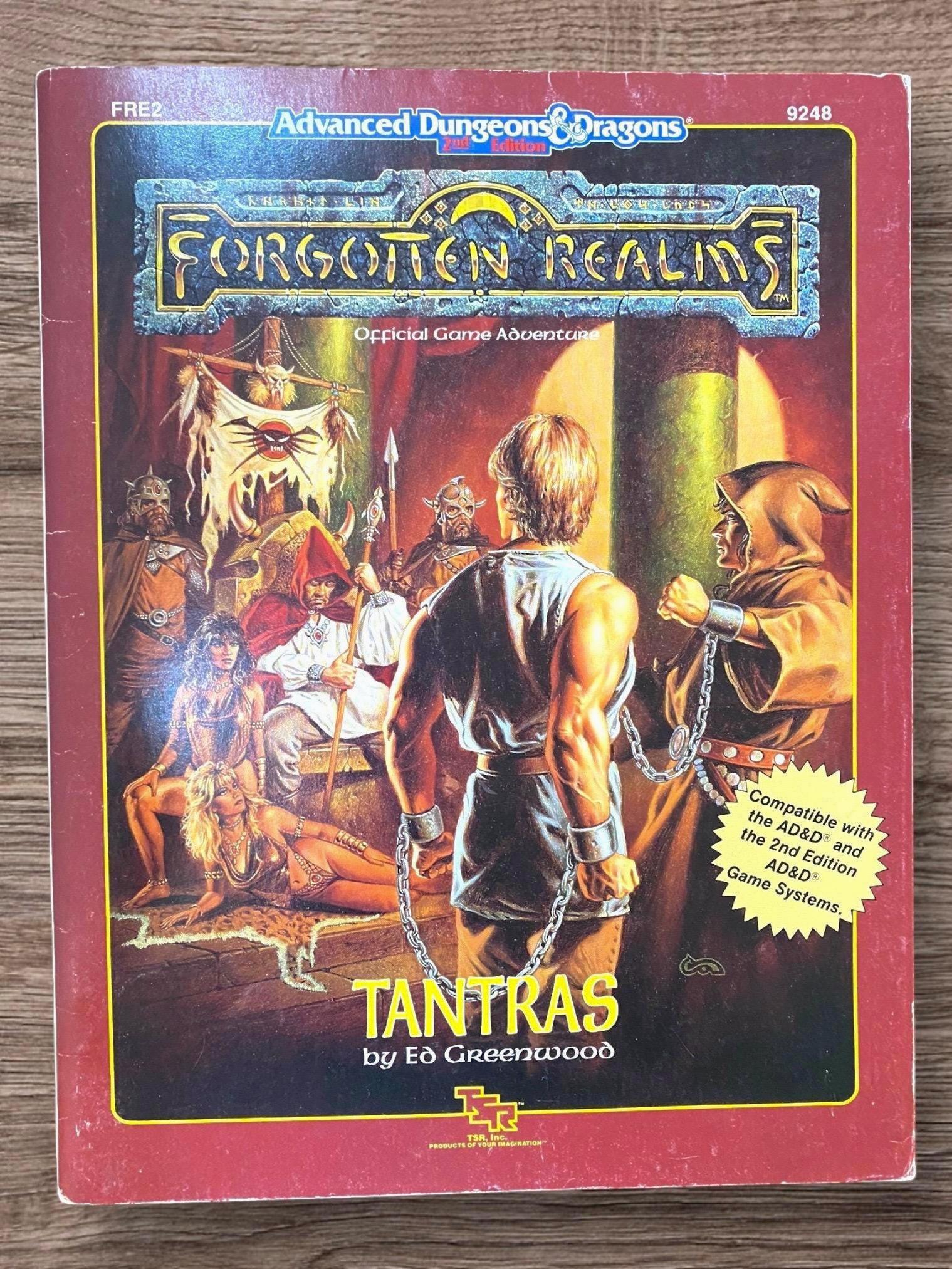 Advanced Dungeons & Dragons 2nd Edition Forgotten Realms Official Game Adventure “TANTRAS” with Map  by Ed Greenwood
