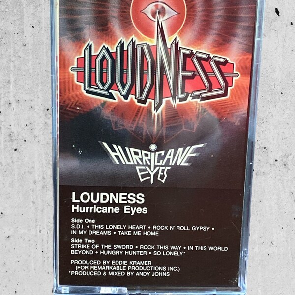 Loudness Hurricane Eyes 1987 Atlantic cassette