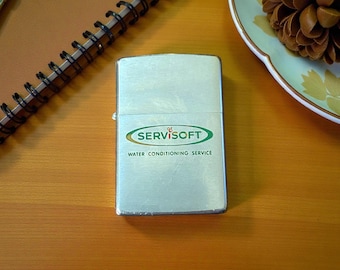 Vintage Servisoft Advertisement 1965 Zippo