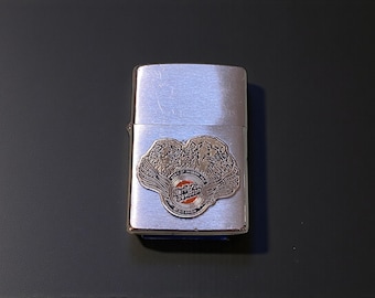 Zippo Harley Davidson Born of Wisdom and Dedication Brushed Chrome 1995