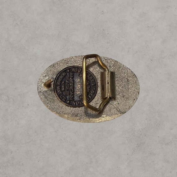 American Eagle “United We Stand” Solid Brass Belt… - image 2