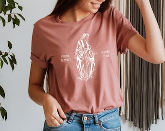 Camiseta católica / Camisa religiosa / Camisa de Jesús / Regalos católicos para mamá / Regalos católicos / Regalos cristianos / Baritus Católico / Versículo Bíblico