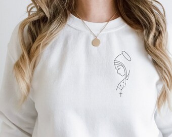 Sudadera Católica / Regalos Católicos / Regalos para mamá / Regalos para ella / Baritus Católica / Sudaderas de Fe /