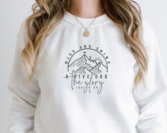 Give God Glory Sweatshirt | Christian Sweatshirts for woman | Christian Girl Gifts | Christian Gifts |