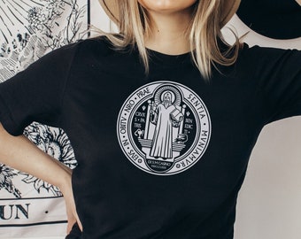 Camiseta San Benito / Camisa católica / Regalos católicos / Regalos católicos para mamá / Baritus Catholic / Camisetas Baritus / Dones religiosos /