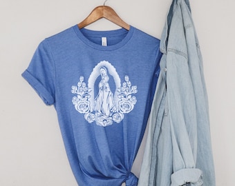 Camisa Católica Mariana / Camisa María / Camiseta María / Camiseta Católica / Regalos Católicos / Camisa Nuestra Señora / Baritus Católica / Regalos para mamá