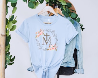 Marian Catholic Shirt | Mary Shirt | Mary T-shirt | Catholic Tee | Catholic Gifts | Our Lady shirt | Baritus Catholic | Gifts for mom |