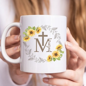 Catholic Mug | Religious Mug | Jesus gifts | Catholic gifts for mom | Catholic gifts | Christian gifts| Baritus Catholic Mug | Marian Mug