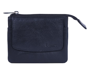Handmade Full Grain Leather Coin Purse: Small Minimalist Wallet