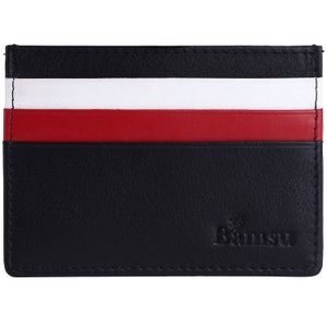 Kartenhalter aus echtem Leder, handgefertigtes Kartenetui aus Leder, schlanker Kartenhalter für Unisex, Kreditkartenetui, mehrfarbiges Kartenetui, kostenloser Versand