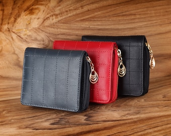 Leather Women's Wallet | Ladies Purse | Small Minimalist Wallet | Everyday Gift for He