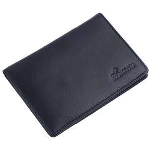 Leder-Kartenhalter Brieftasche, zweifache Brieftasche aus Leder, schlanker zweifacher Kartenhalter, minimalistische faltbare Brieftasche, Unisex-Kreditkarten-Brieftasche, Geschenke