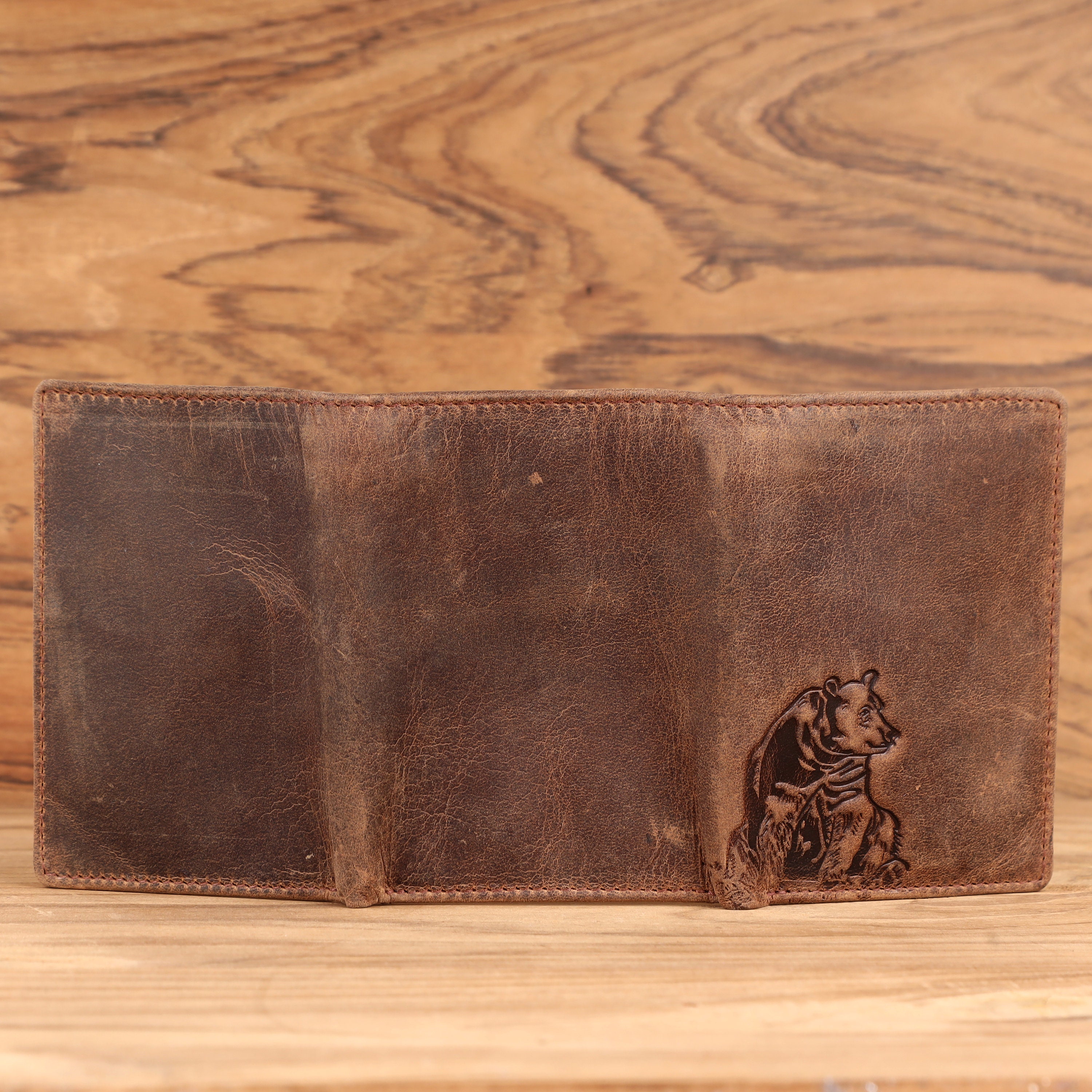 BROWN BEAR Men's RFID Blocking Wallet - Slim Nappa Leather Purse With Card Pockets - View #13