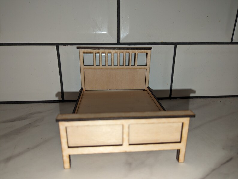 112 Scale Dolls House Bed Kit Etsy