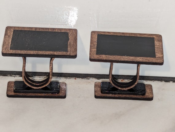 CASA BAMBOLE VINTAGE Sala Da Pranzo Armadio In Legno Con Stoviglie In Miniatura EUR 11,52 - Foto 12