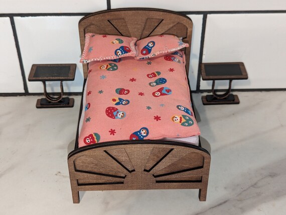 CASA BAMBOLE VINTAGE Sala Da Pranzo Armadio In Legno Con Stoviglie In Miniatura EUR 11,52 - Foto 2