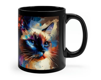 Cat Coffee Mug For Siamese Cat Lover Gift For Cat Dad Gift For Cat Mom Gift for Cat Lover Mug Cat Mom Mug Cat Dad Mug Siamese Cat Mug Cup