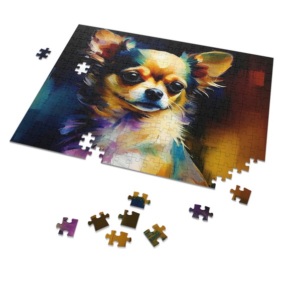 500 Piece Jigsaw Puzzles for Adults - Chihuahuas Dog Puppy