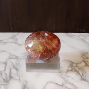Marble Candle Holder, Vintage Marble Stone 7/8&quot; Candle Holder made in Pakistan. MCM.