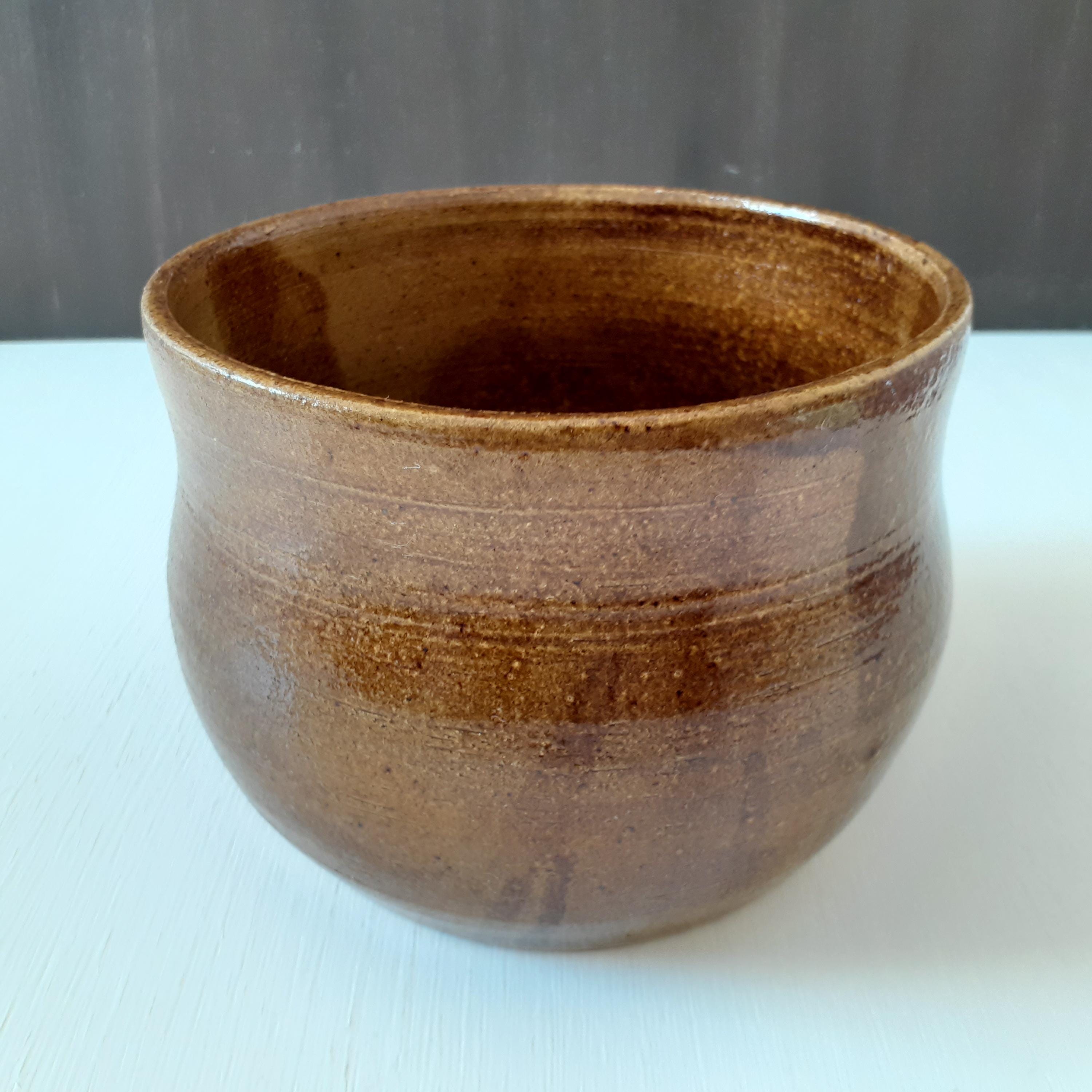 ヴィンテージ マルチトーン 陶器ボウル：ミッドセンチュリーモダン