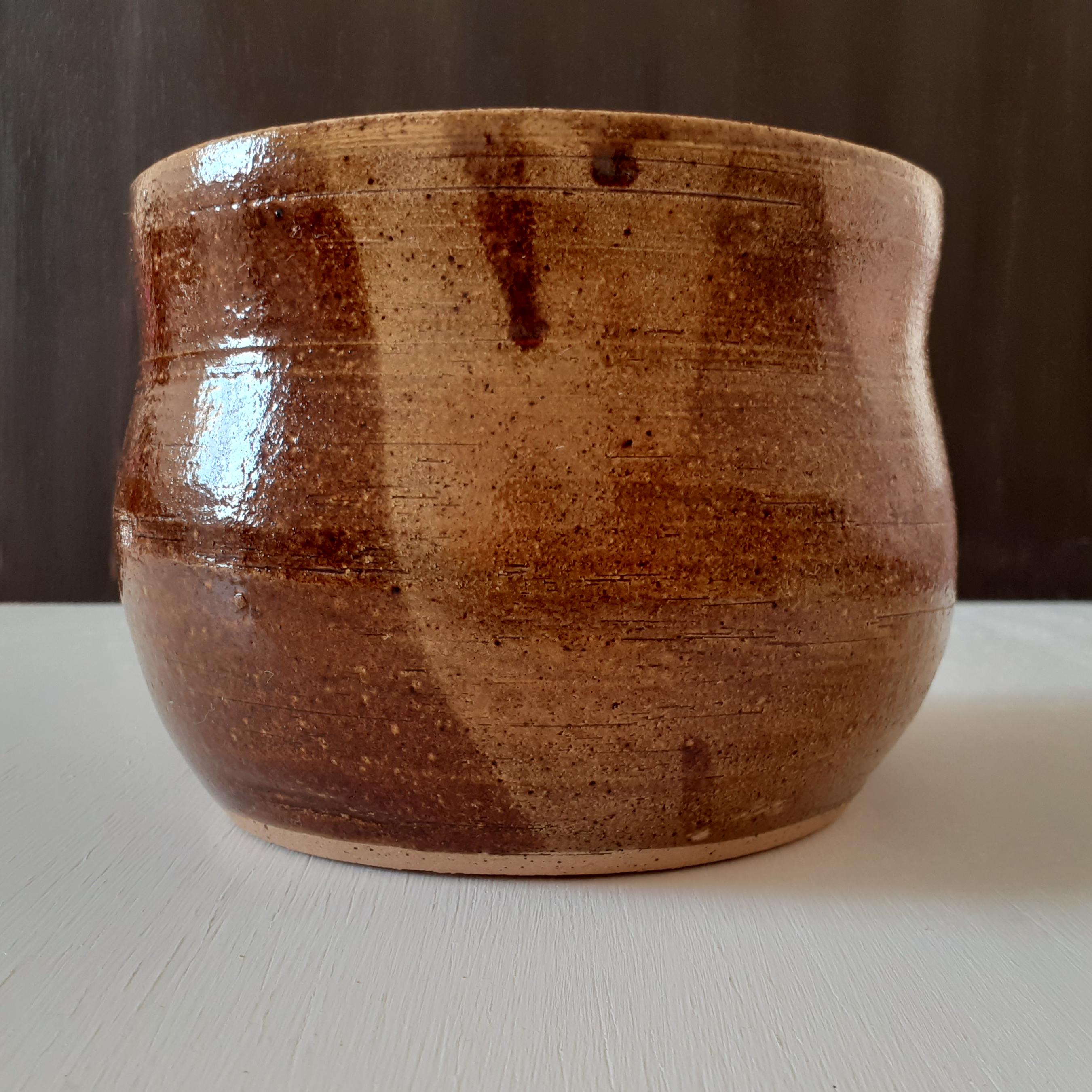 ヴィンテージ マルチトーン 陶器ボウル：ミッドセンチュリーモダン