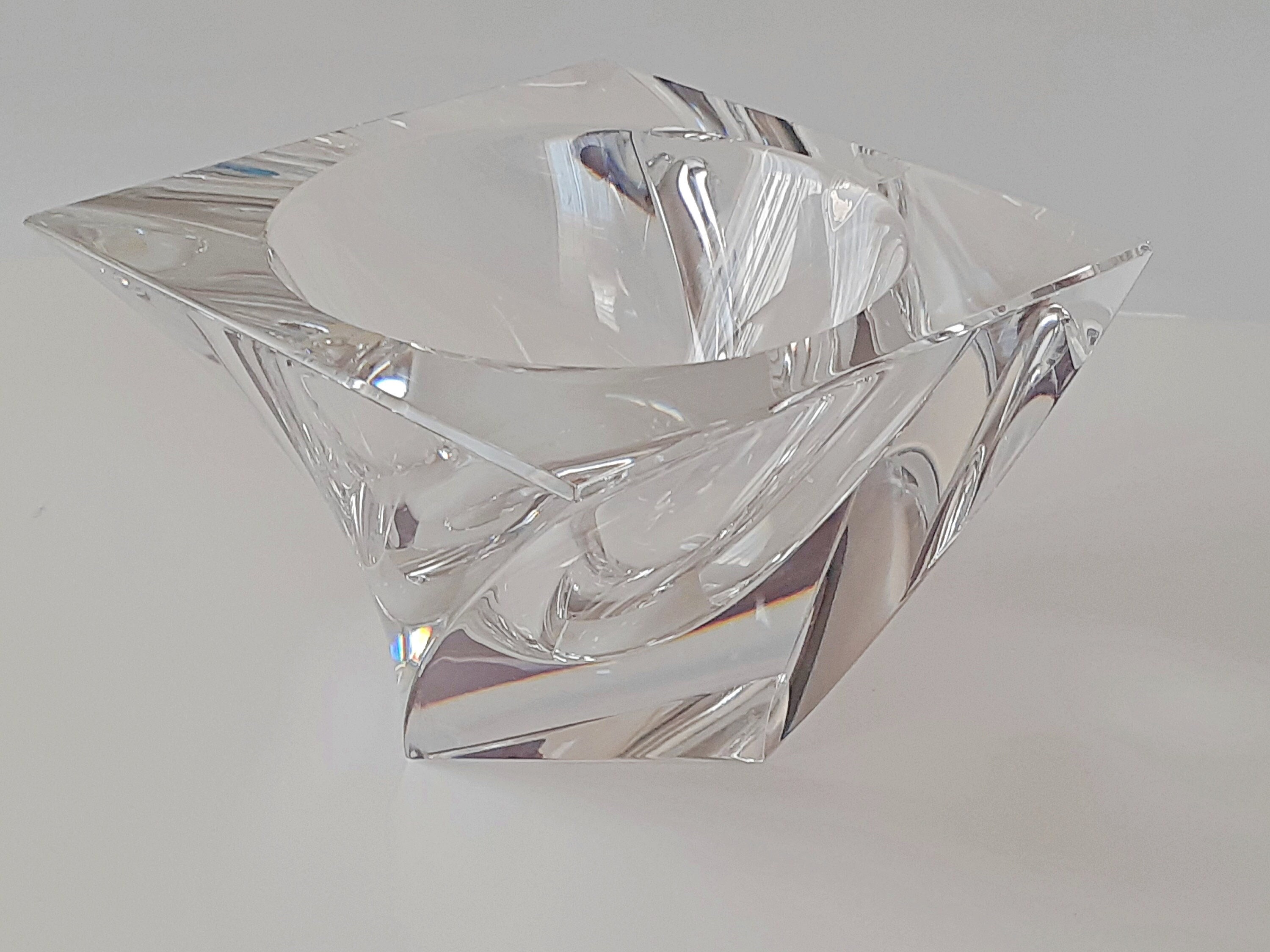 Clear Crystal Glass Scalloped Splash Orrefors Sweden Candy Dish Bowl –  Mitchell Sotka