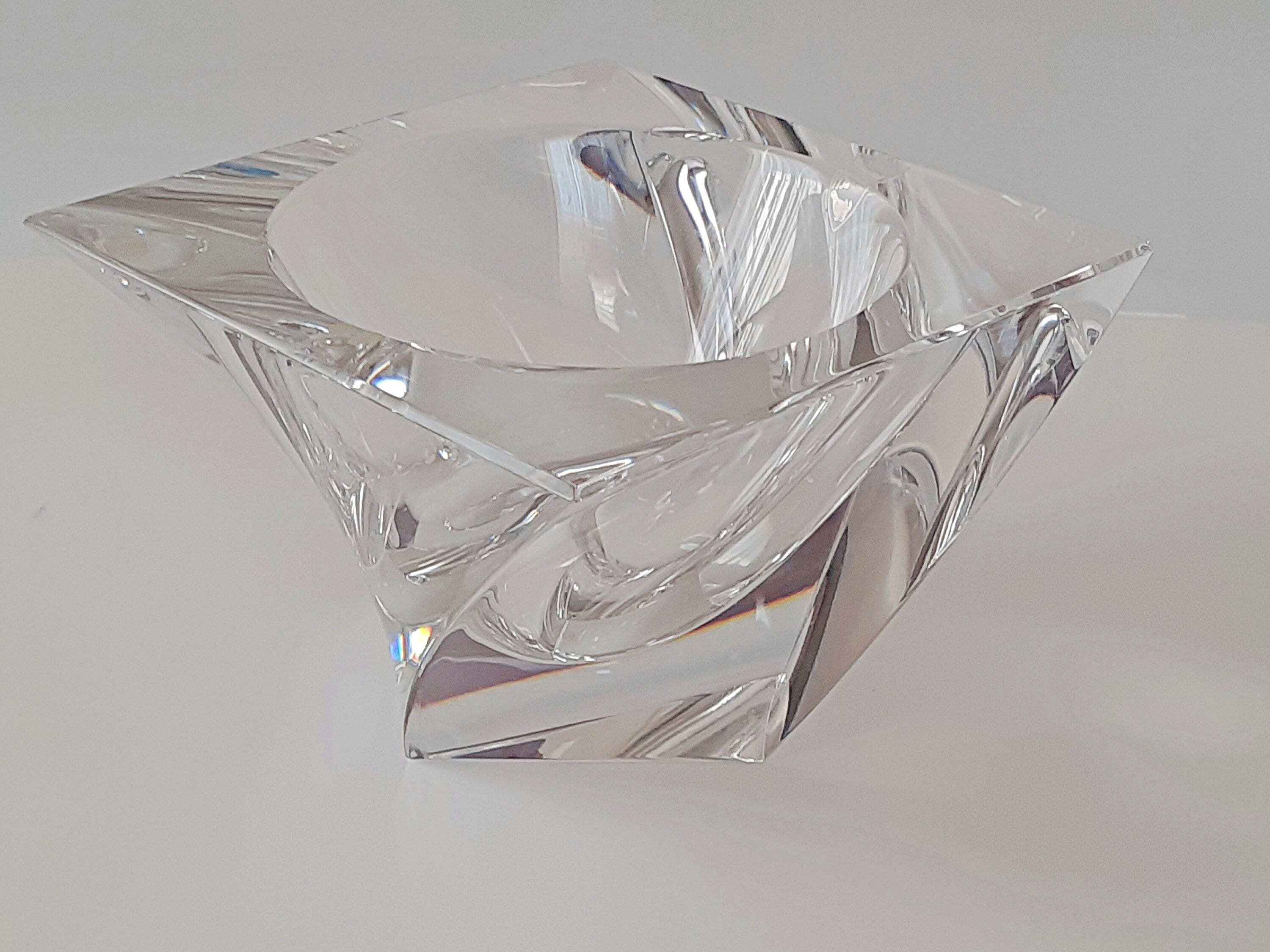 Clear Crystal Glass Scalloped Splash Orrefors Sweden Candy Dish Bowl –  Mitchell Sotka