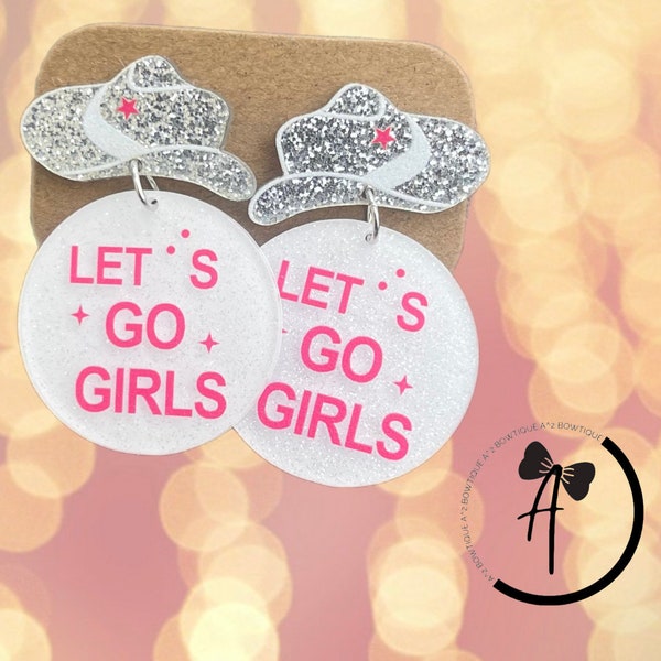 Acrylic Let’s Go Girls Earrings