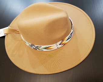 CHAPEAU EN PERLES, amérindien, taille femme