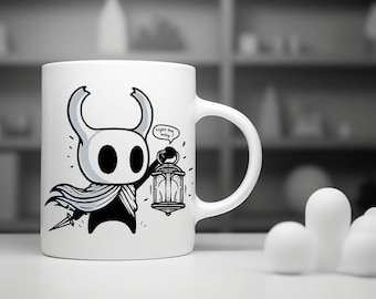 Ritter-Tasse: Minimalistisches Laternen-Design, Gamer Geschenk