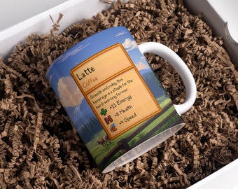 Stardew Valley Latte Mug: Gamer Gift, 11oz Ceramic