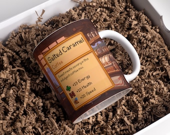 Stardew Valley Mug: Salted Caramel Gamer Ceramic Mug (11oz)