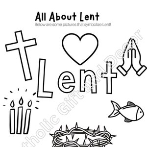Catholic Lent PDF | Lent Coloring Page | Lent for Kids | Lent Printable ...