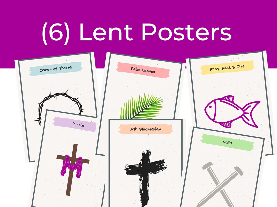 Lent Posters Printable Lent Prints Catholic Lent Catholic Lent Posters Printable Lent Prints Catholic Lent Catholic