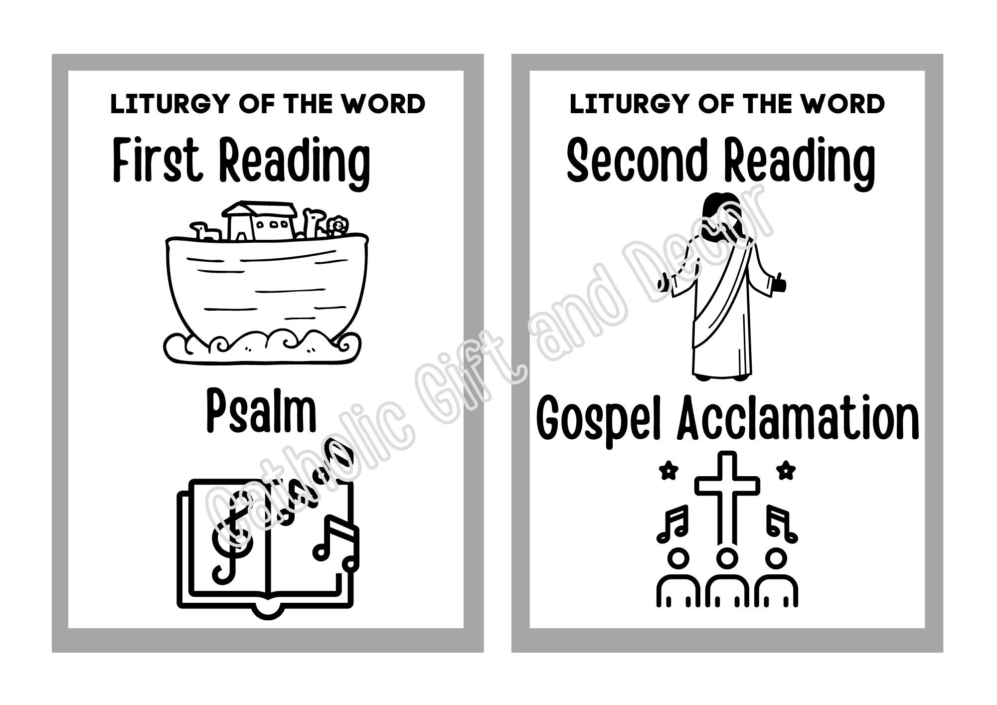 parts of the catholic mass printable book | parts of the catholic