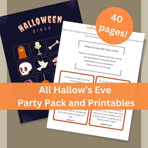 All Hallow&#39;s Eve Party Pack and Printables All Saints&#39; Day Catholic Kids Halloween Activities All Souls Day Catholic Halloween Hallowtide