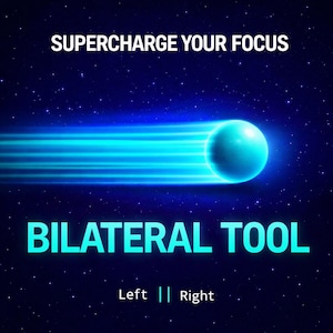 Herramienta de enfoque para estimulación bilateral | Pulsos binaurales | Ayuda para el estudio del TDAH | Inspirada en EMDR | Descarga interactiva en HTML