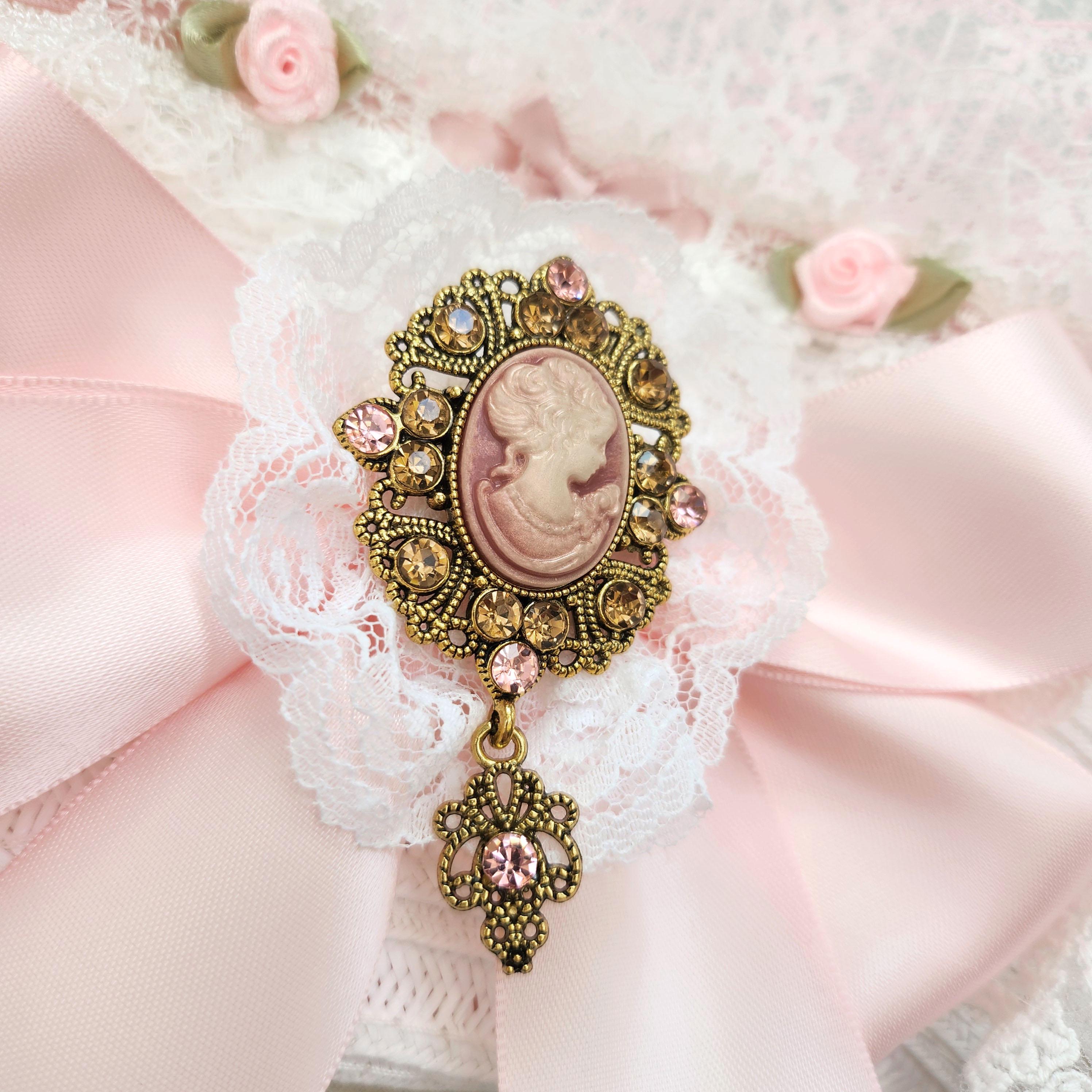 White and Pink Rococo Tricorn Pirate Hat | Renaissance Costume ...
