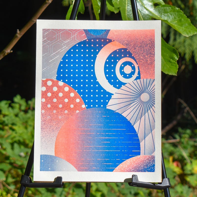 Risograph Gradient - Etsy