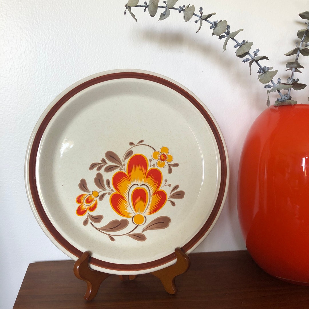 Vintage Stoneware Plates Etsy