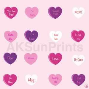 Sweet Heart Candies- Digital download