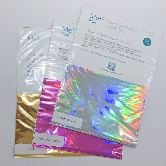 MATT GOLD Laser Toner Reactive Transfer Foil A4 10 Sheets 