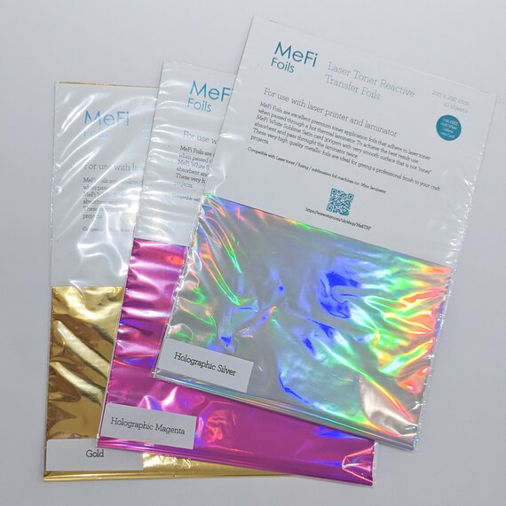 GOLD Laser Toner Reactive Transfer Foil A4 10 Sheets 