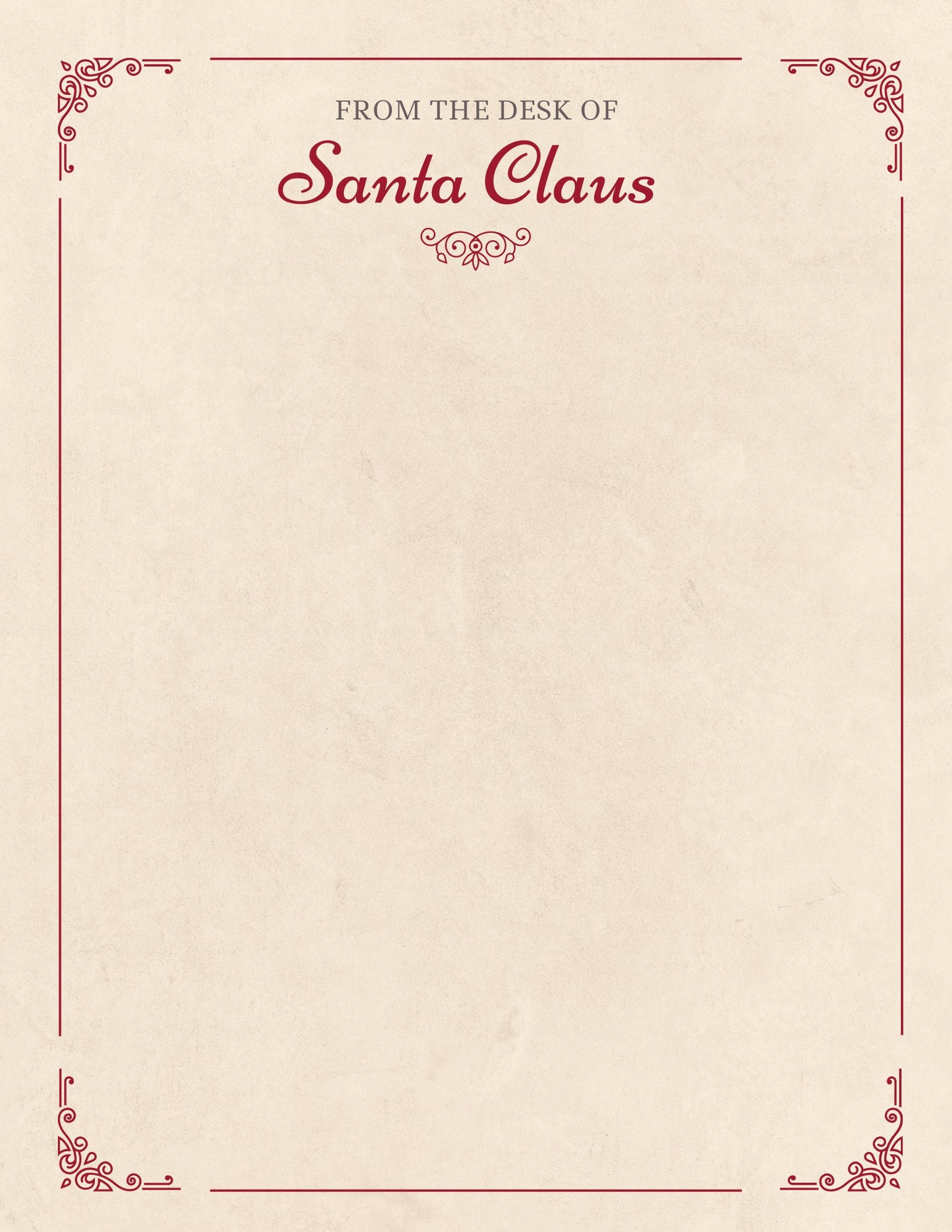 Christmas Letter, Instant Download, Printable Letter - Etsy
