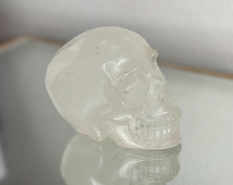 Clear Quartz Crystal Skull Carving - 2lb Healing Stone