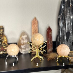 Peach Aventurine Crystal Spheres, Crystal Spheres, Healing Crystal