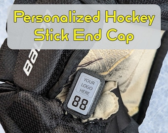 Gepersonaliseerde hockeystick-eindkap - maten JR, INT, SR