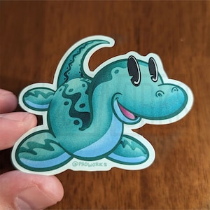 Nessie the Loch Ness Monster Cryptid Waterproof Vinyl Matte Sticker Scotland